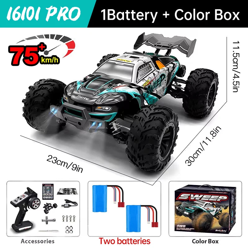 WLtoys 4WD RC Car 2.4G Remote Control Monster Truck