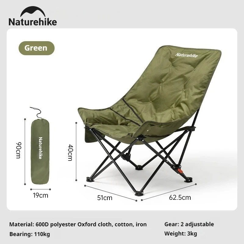 Naturehike Adjustable Outdoor Folding Camping Moon Chair Portable