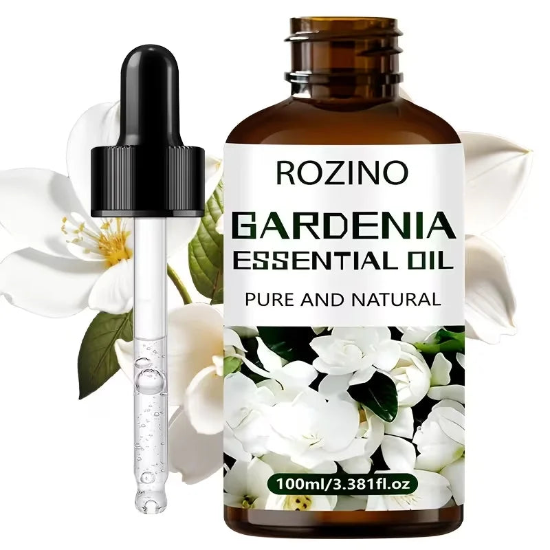 Rozino Gardenia Essential Oil For Face Body Natural Hydrating Fragrance