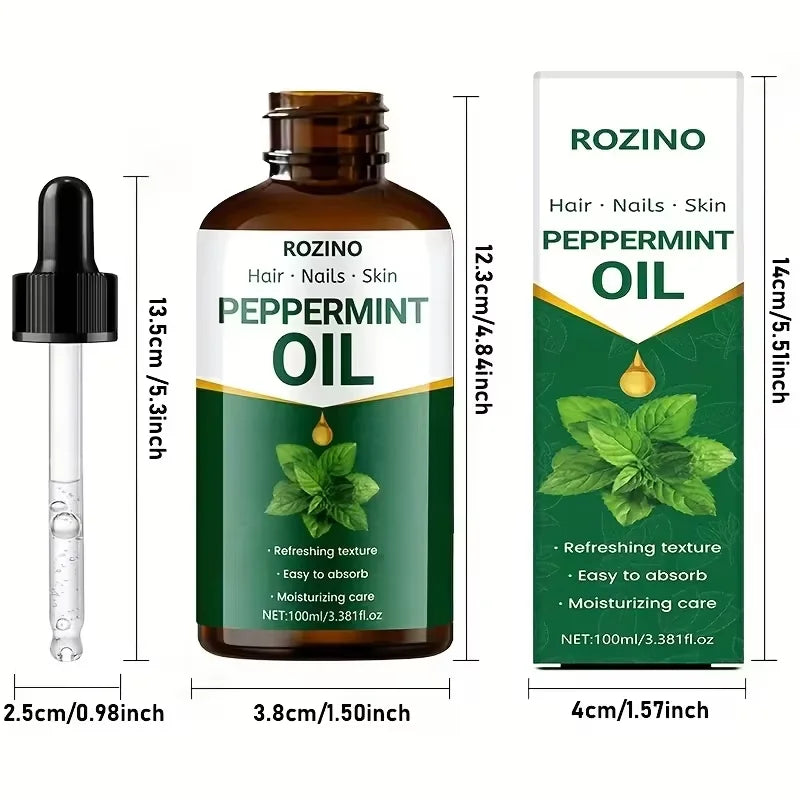 Natural Peppermint Oil For Healthy Hair Nails And Skin Care