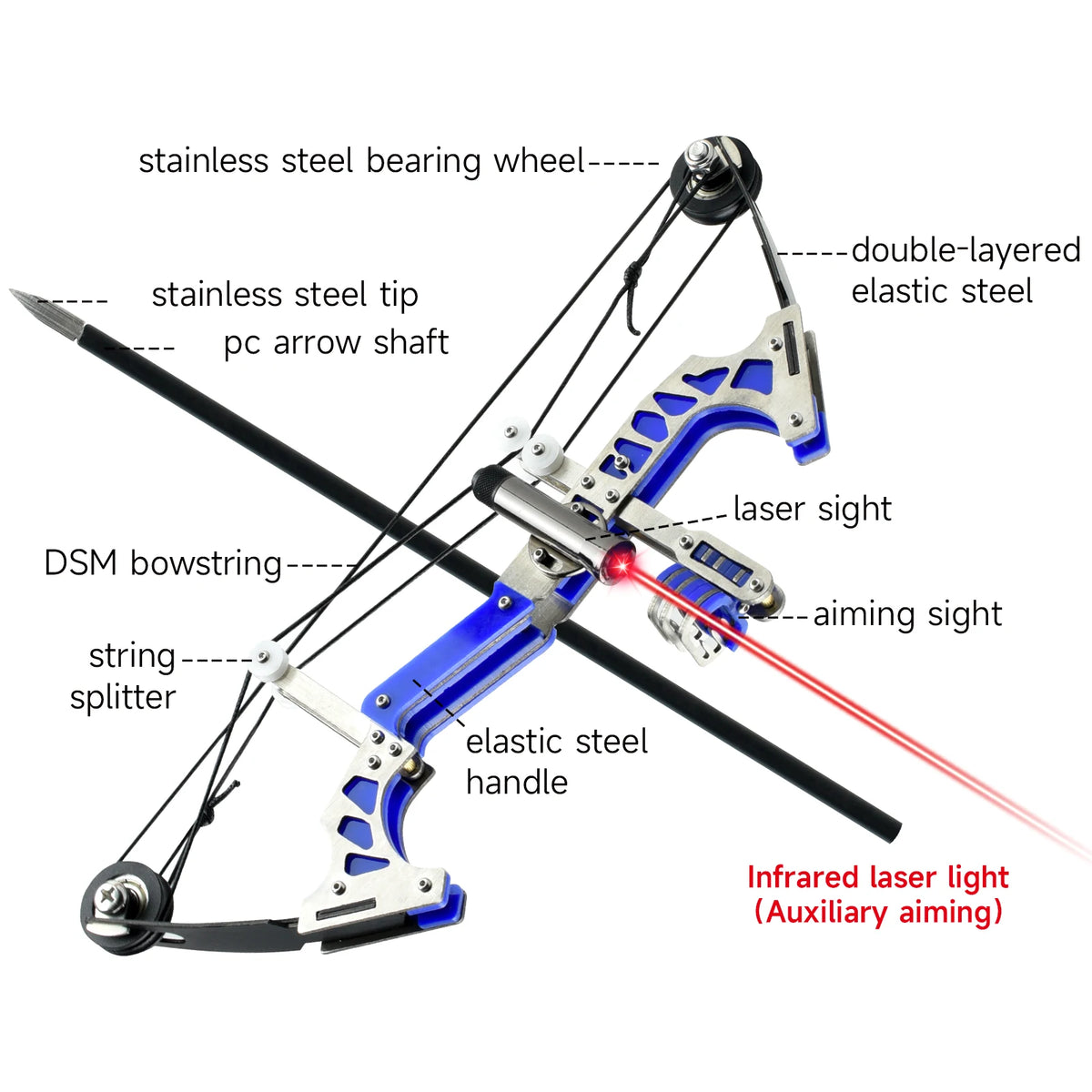 Metal Compound Bow Set For Archery Practice And Outdoor Gifts