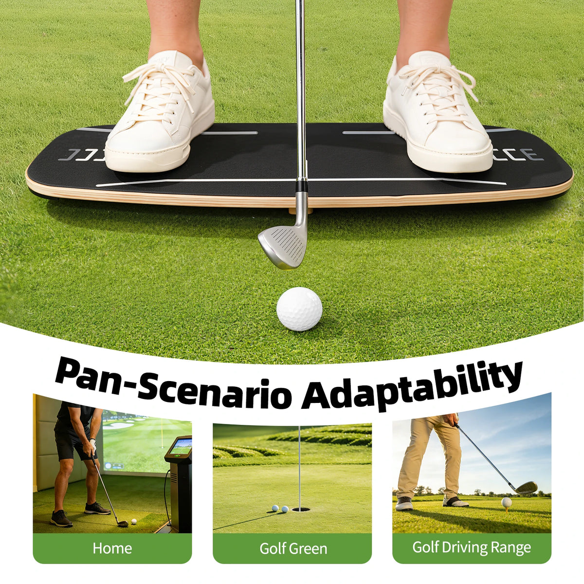 Professional Wooden Golf Weight Transfer Pressure Board Trainer