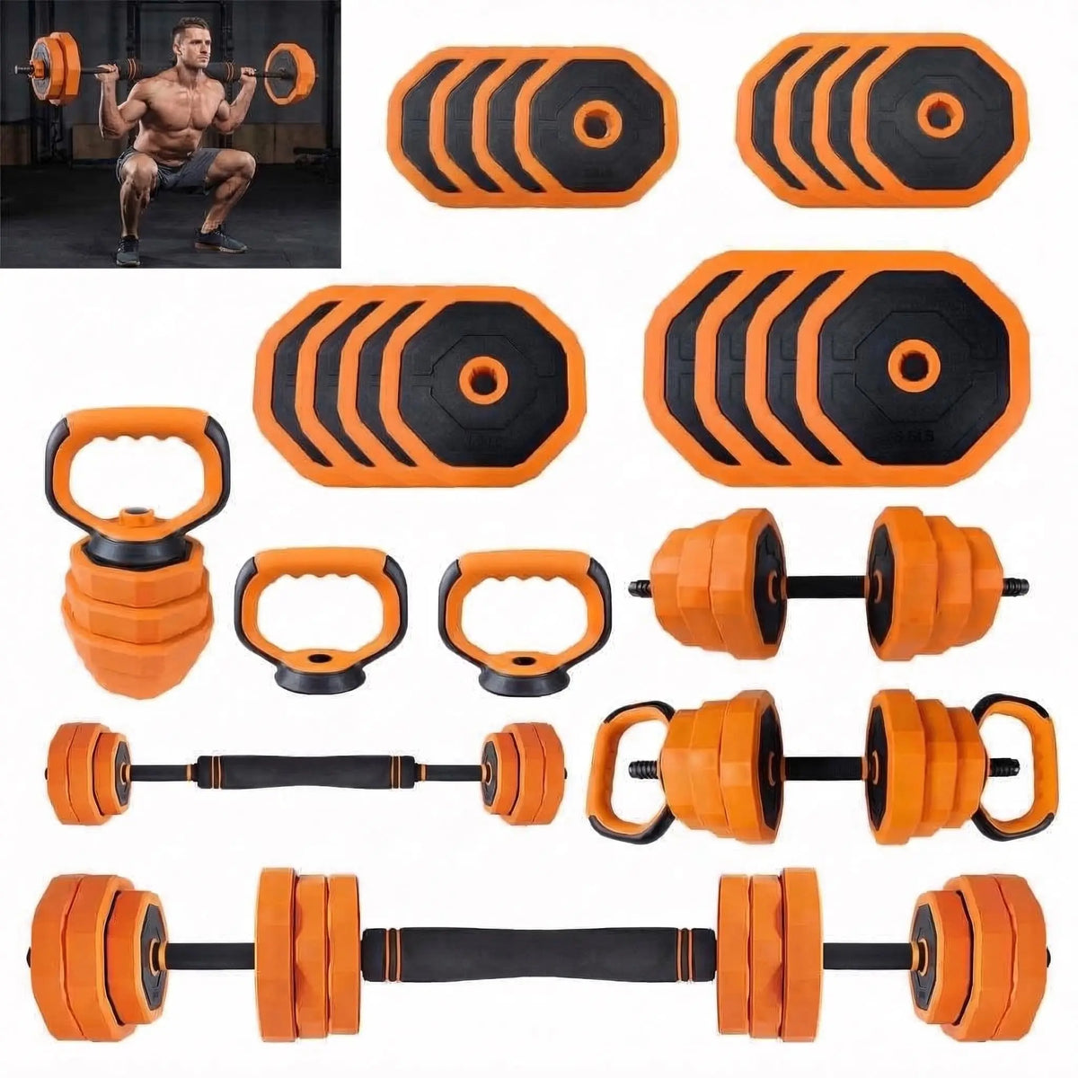Multifunctional Adjustable Dumbbell Set For Home Gym Weight Training
