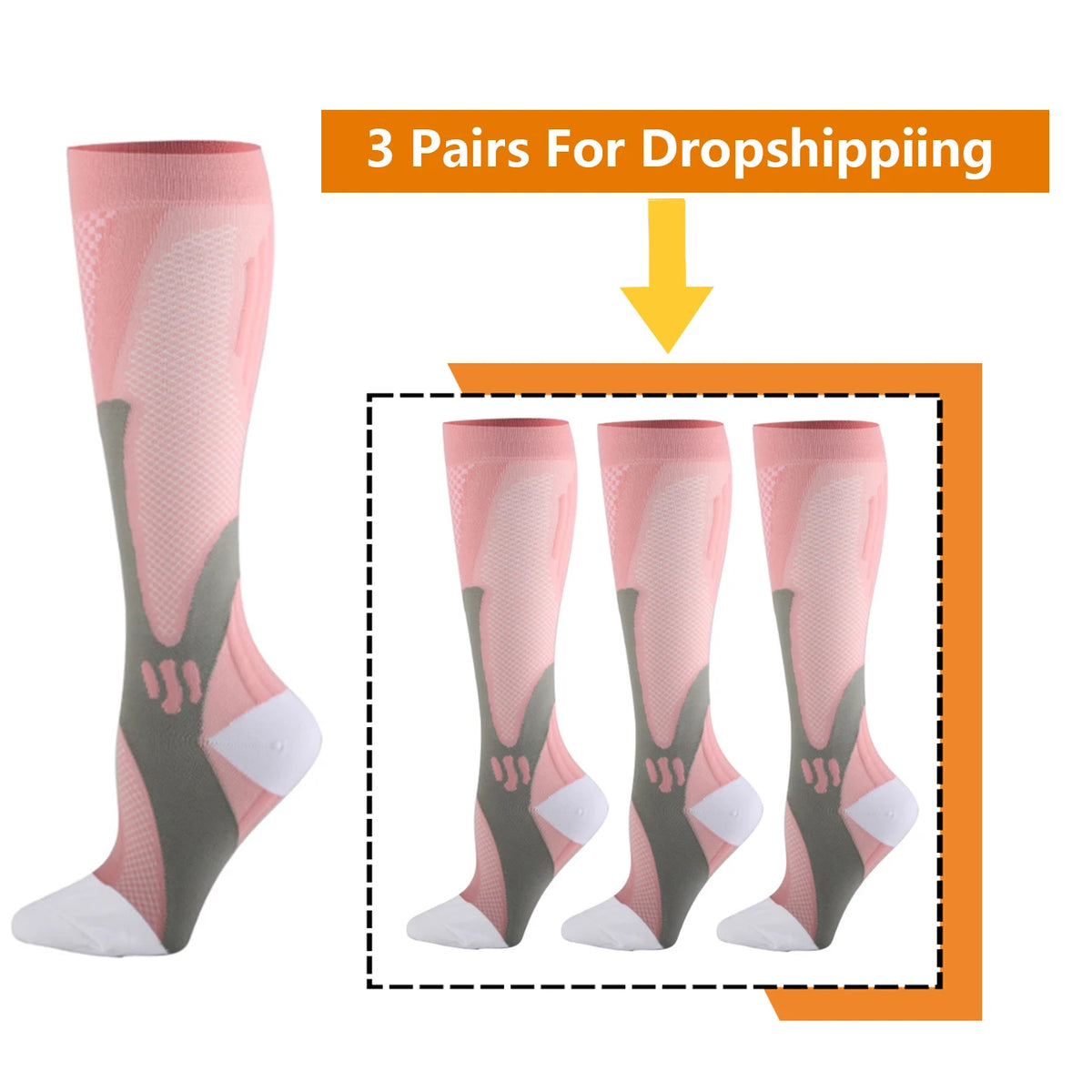 Brothock Athletic Compression Socks Enhance Circulation And Relief