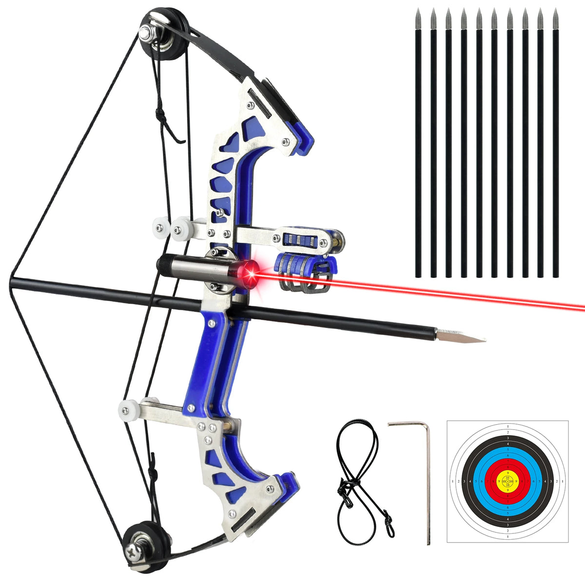 Metal Compound Bow Set For Archery Practice And Outdoor Gifts