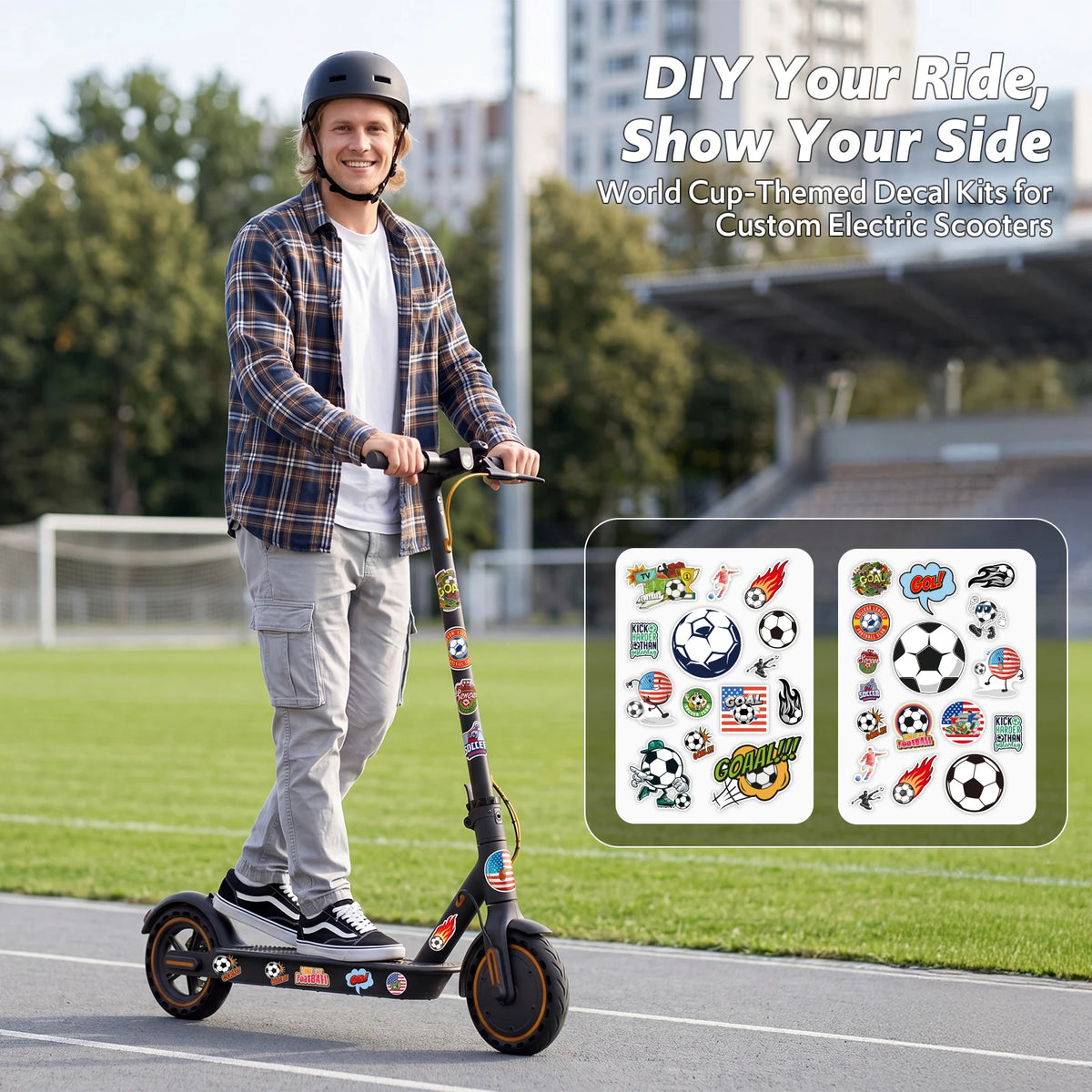 Osboo 550W Adult Folding Electric Scooter With Integrated Lights