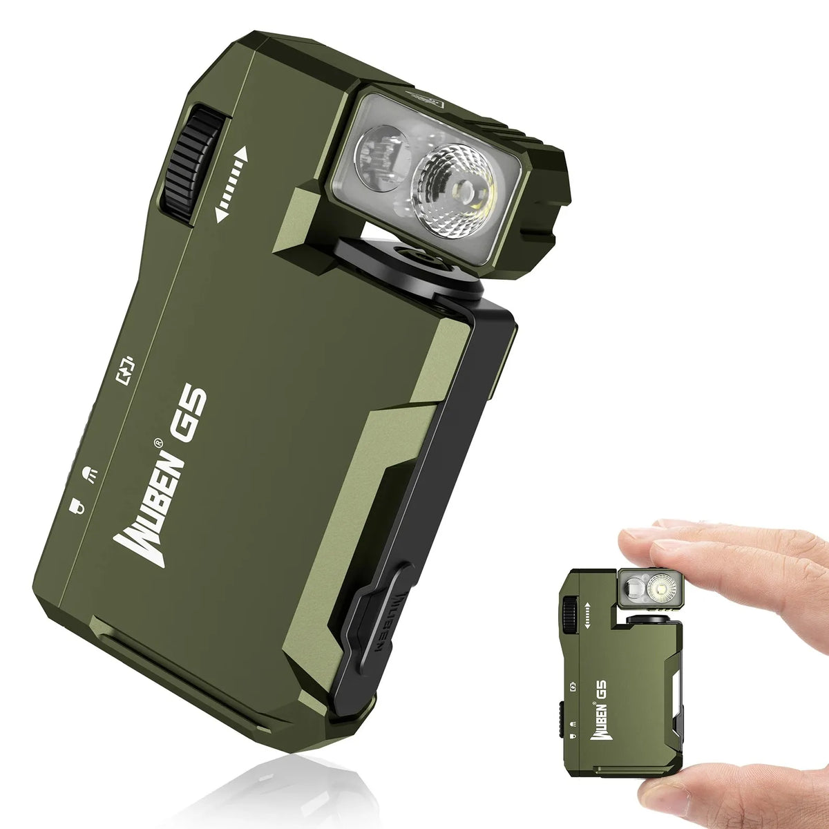 Wuben G5 Rechargeable EDC Mini Flashlight With Rgb Light