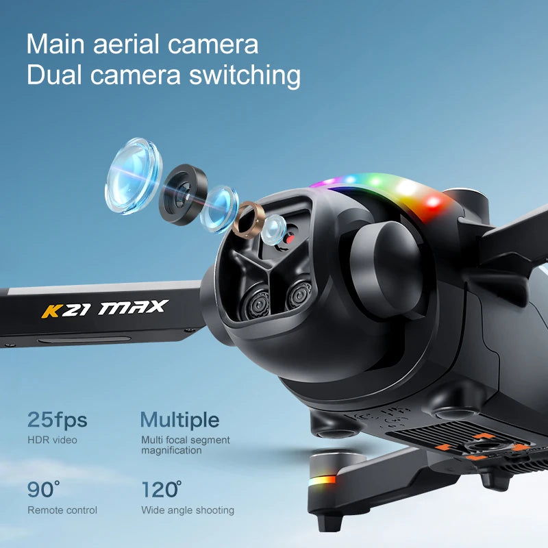 K21MAX FPV Drone With Display Controller And Auto Return