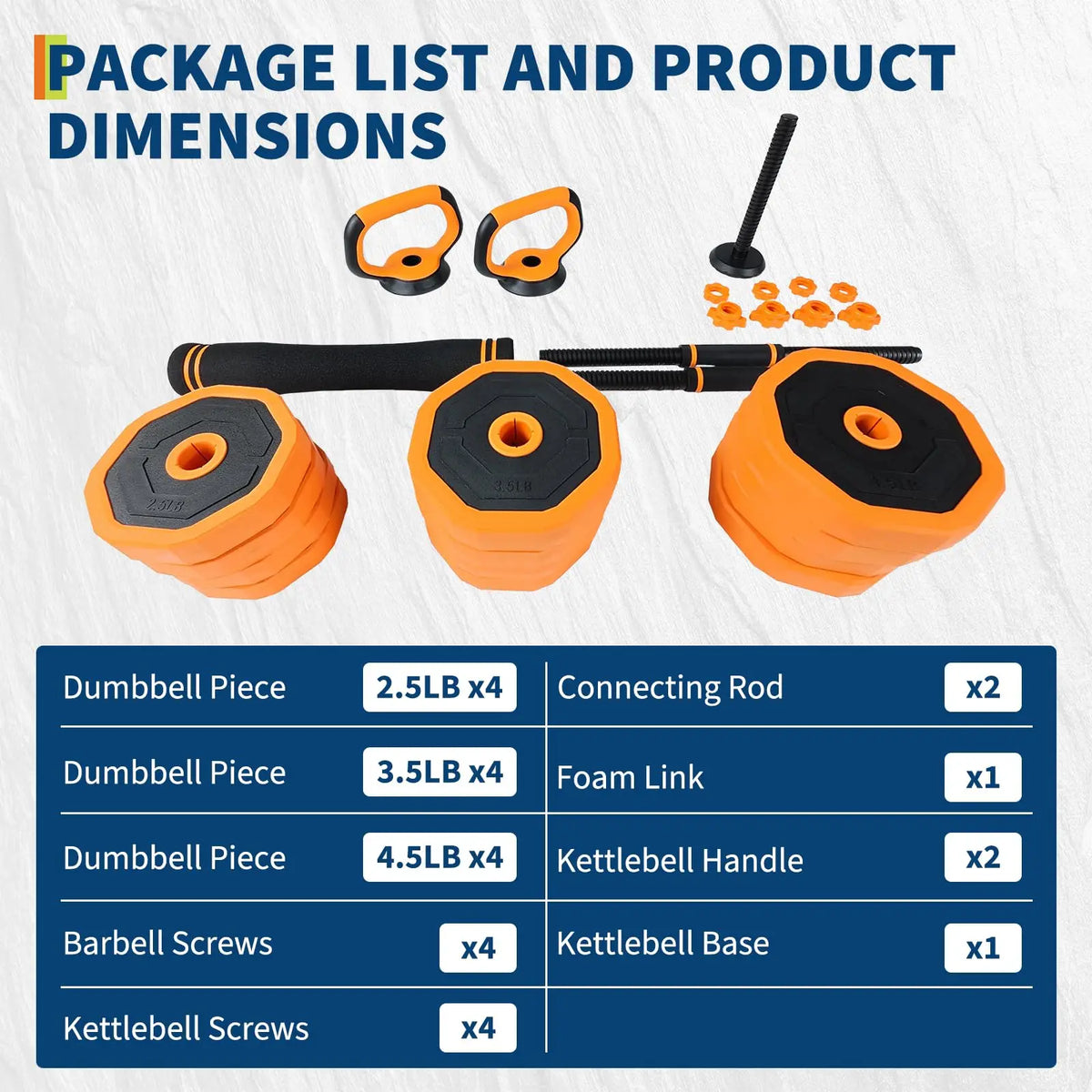 Multifunctional Adjustable Dumbbell Set For Home Gym Weight Training