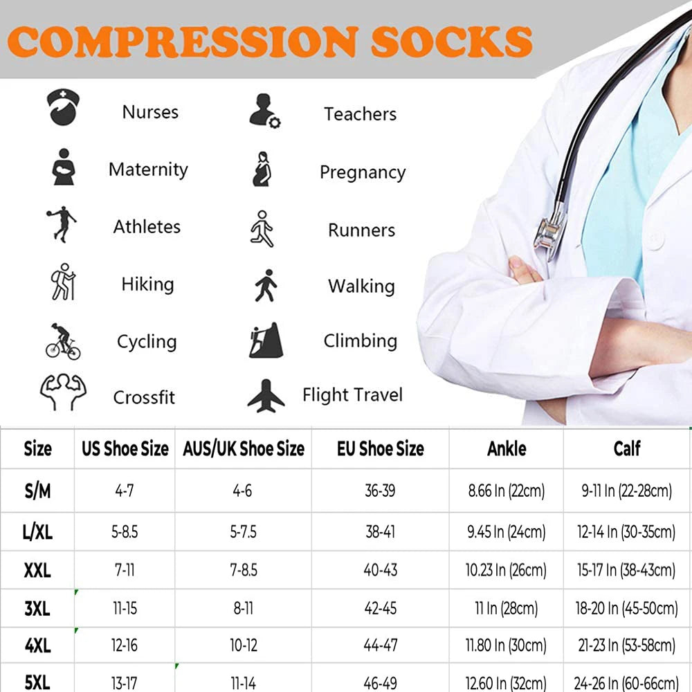 Brothock Athletic Compression Socks Enhance Circulation And Relief