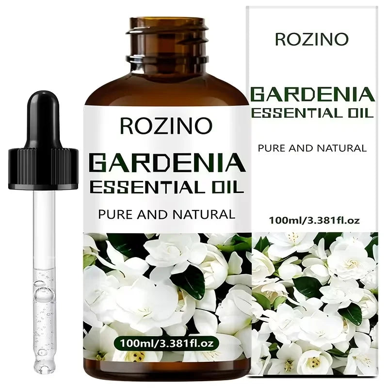 Rozino Gardenia Essential Oil For Face Body Natural Hydrating Fragrance