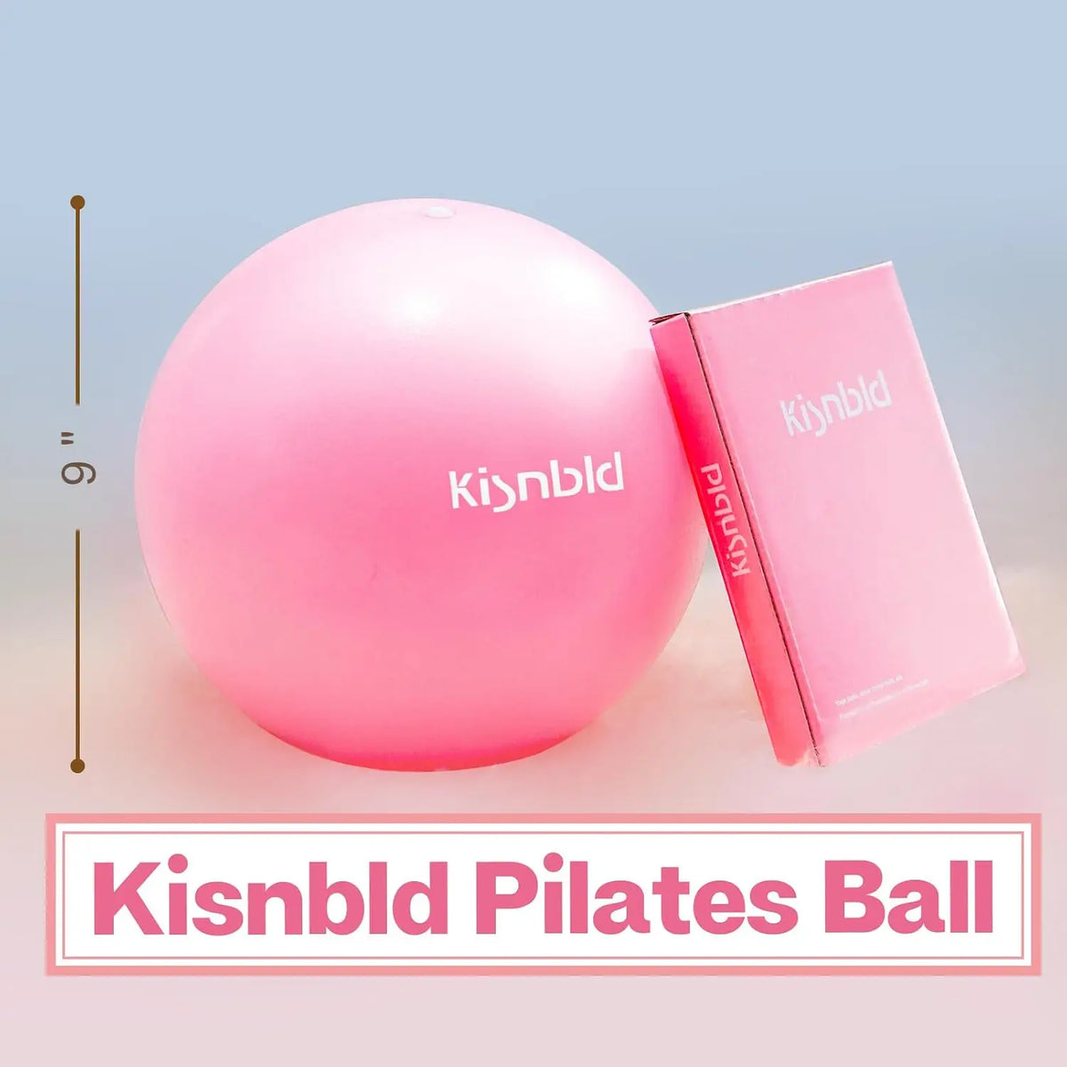 Kisnbld Mini Pilates Exercise Ball For Home Fitness Core Training