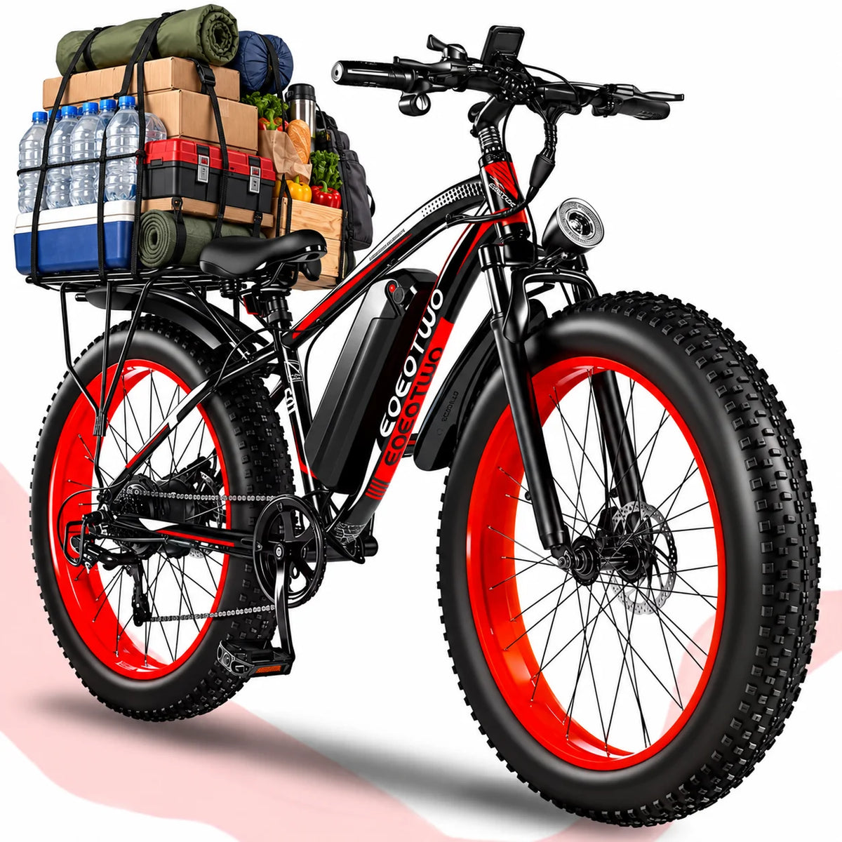 EOEOTWO 48V Fat Tire Electric Bike With Removable Battery