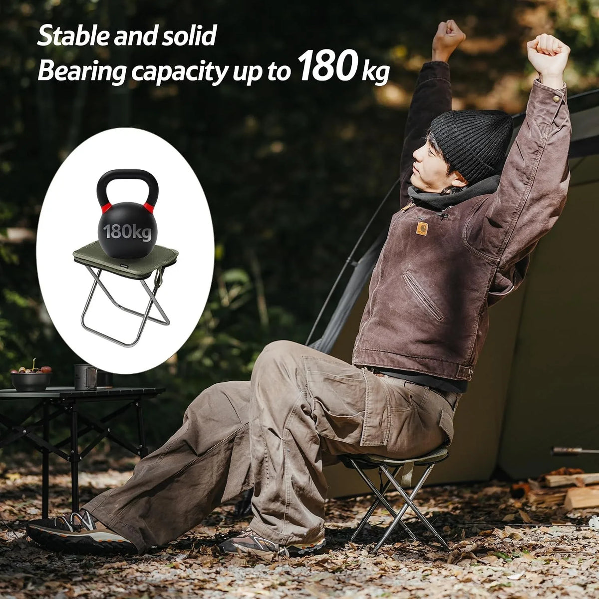 Naturehike Foldable Backpack Stool Lightweight Portable Outdoor Seat