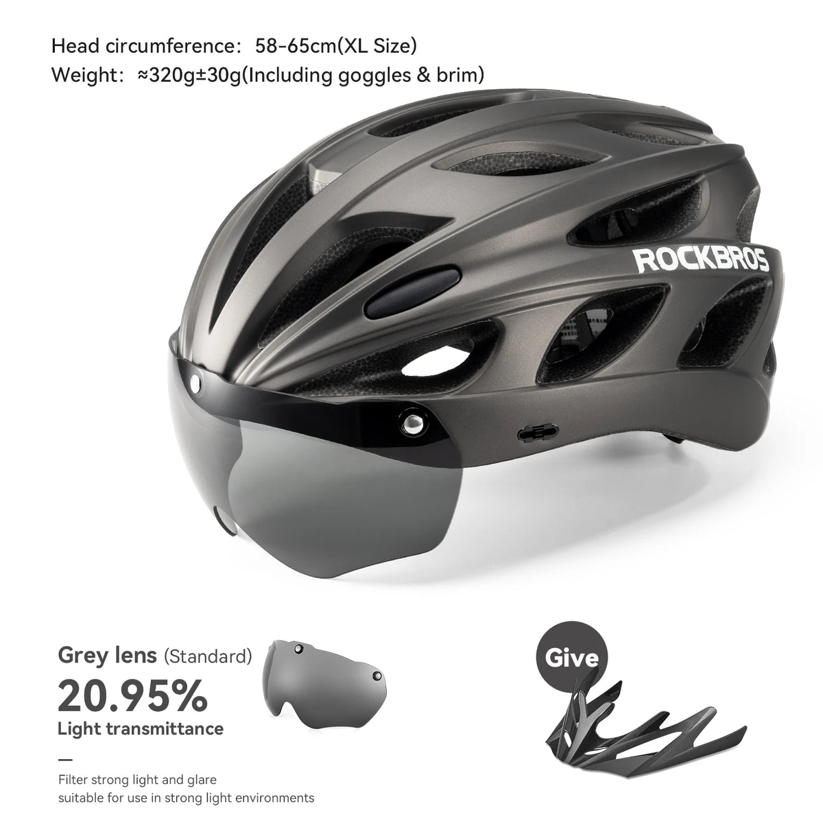 Rockbros Lightweight Cycling Helmet For MTB And Road Bikes