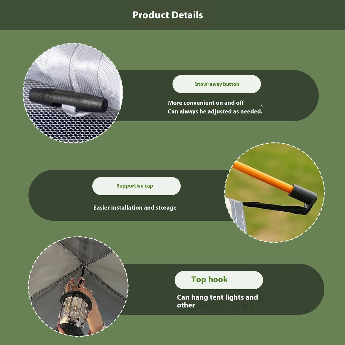 Pakicetus Quick Setup Auto Tent Family Outdoor Sunshade Canopy