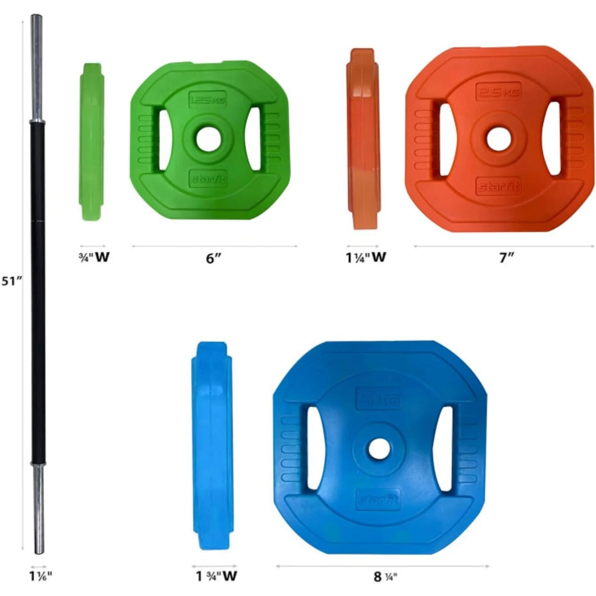 Twister CK Adjustable Barbell Weight Set For Home Gym Workout