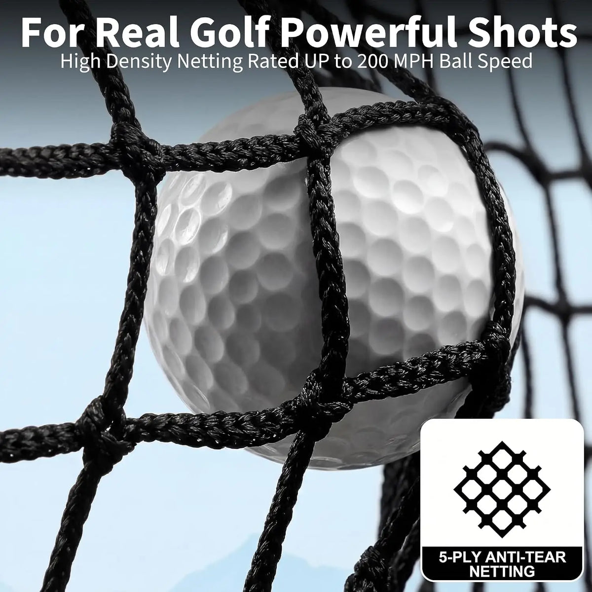 Tackleekii Foldable Golf Practice Net With Carry Bag