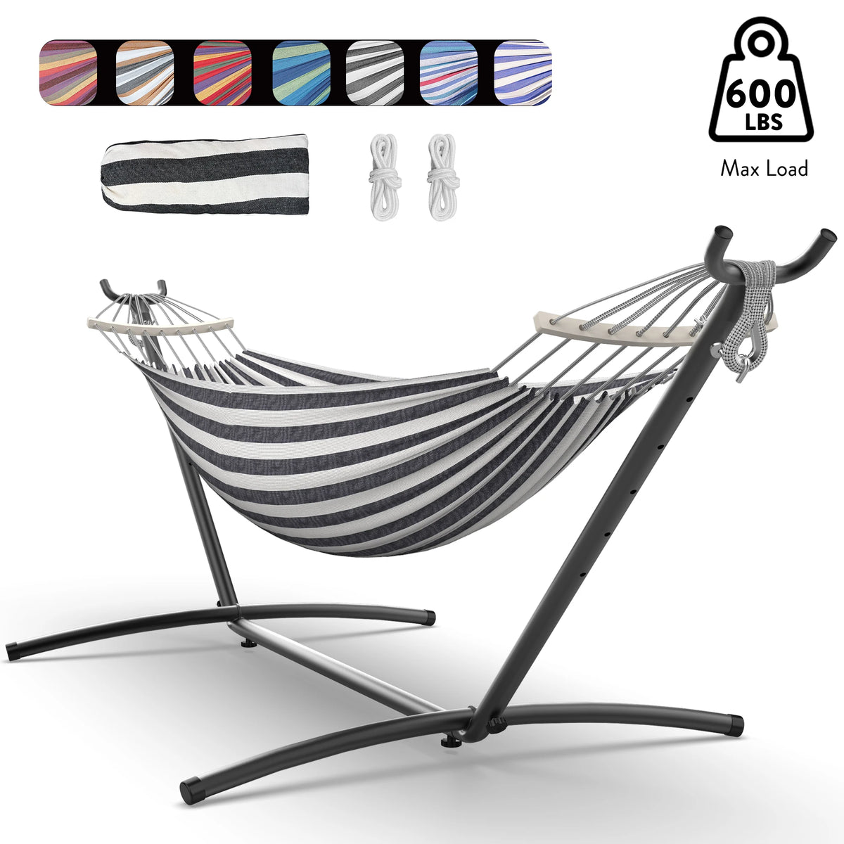 Gyroor Adjustable Stand Hammock With Storage Bag For Outdoor