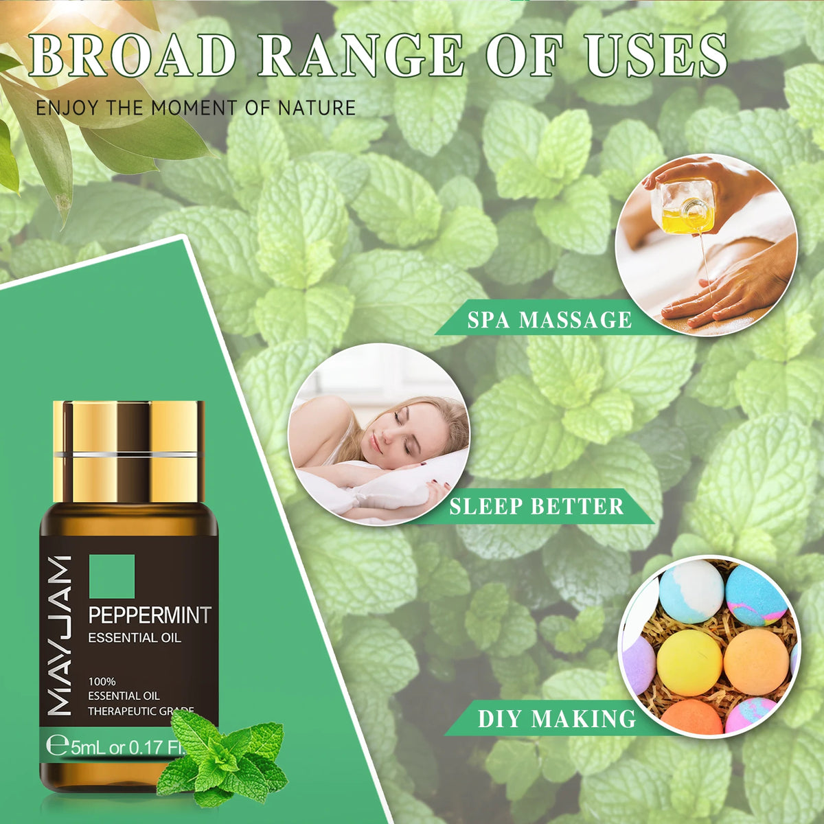 Mayjam Pure Essential Oil Set For Aromatherapy And Diffusers