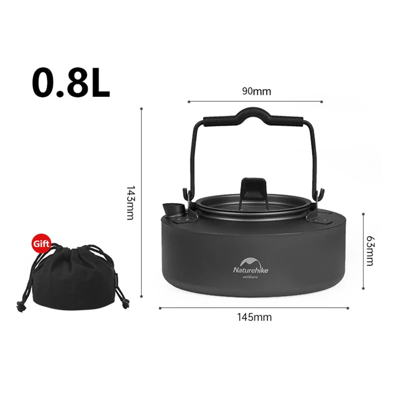 Naturehike Ultralight Titanium Camping Kettle For Outdoor Travel