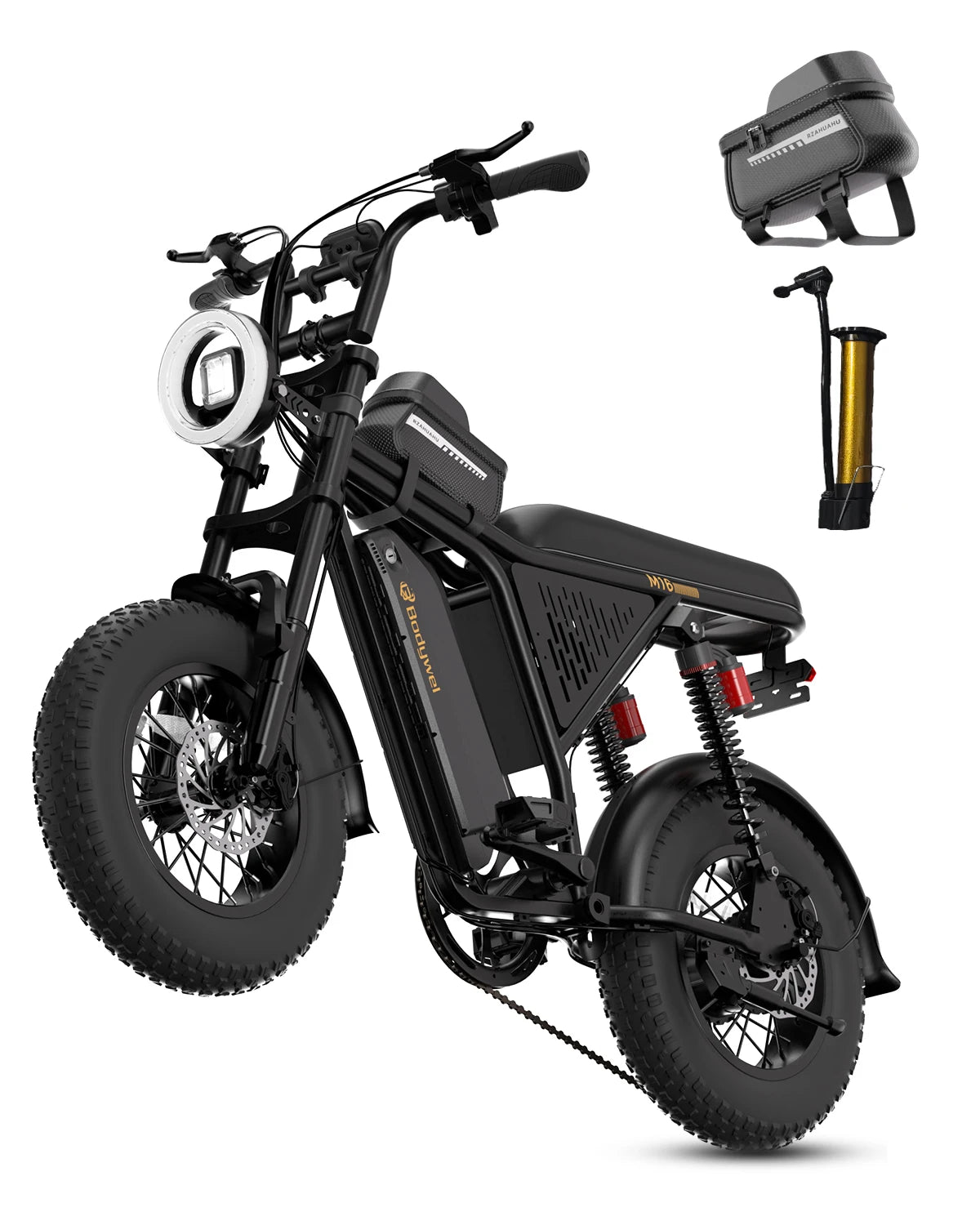 Bodywel 48V Fat Tire Electric Bike For Adults All Terrain