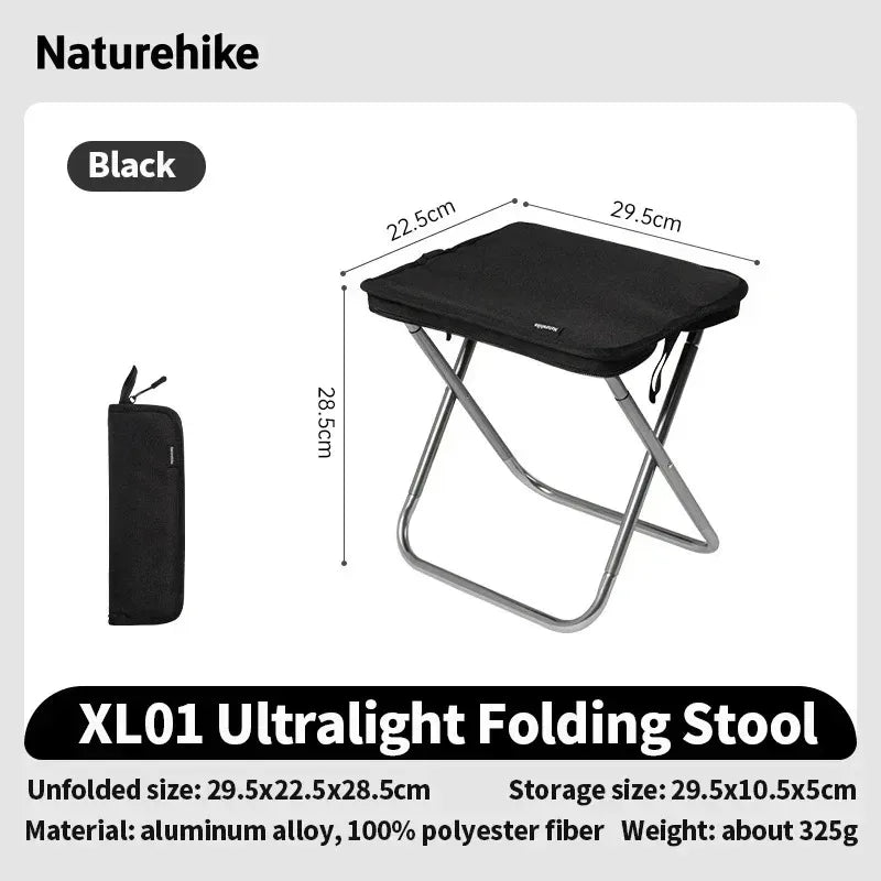 Naturehike Foldable Backpack Stool Lightweight Portable Outdoor Seat