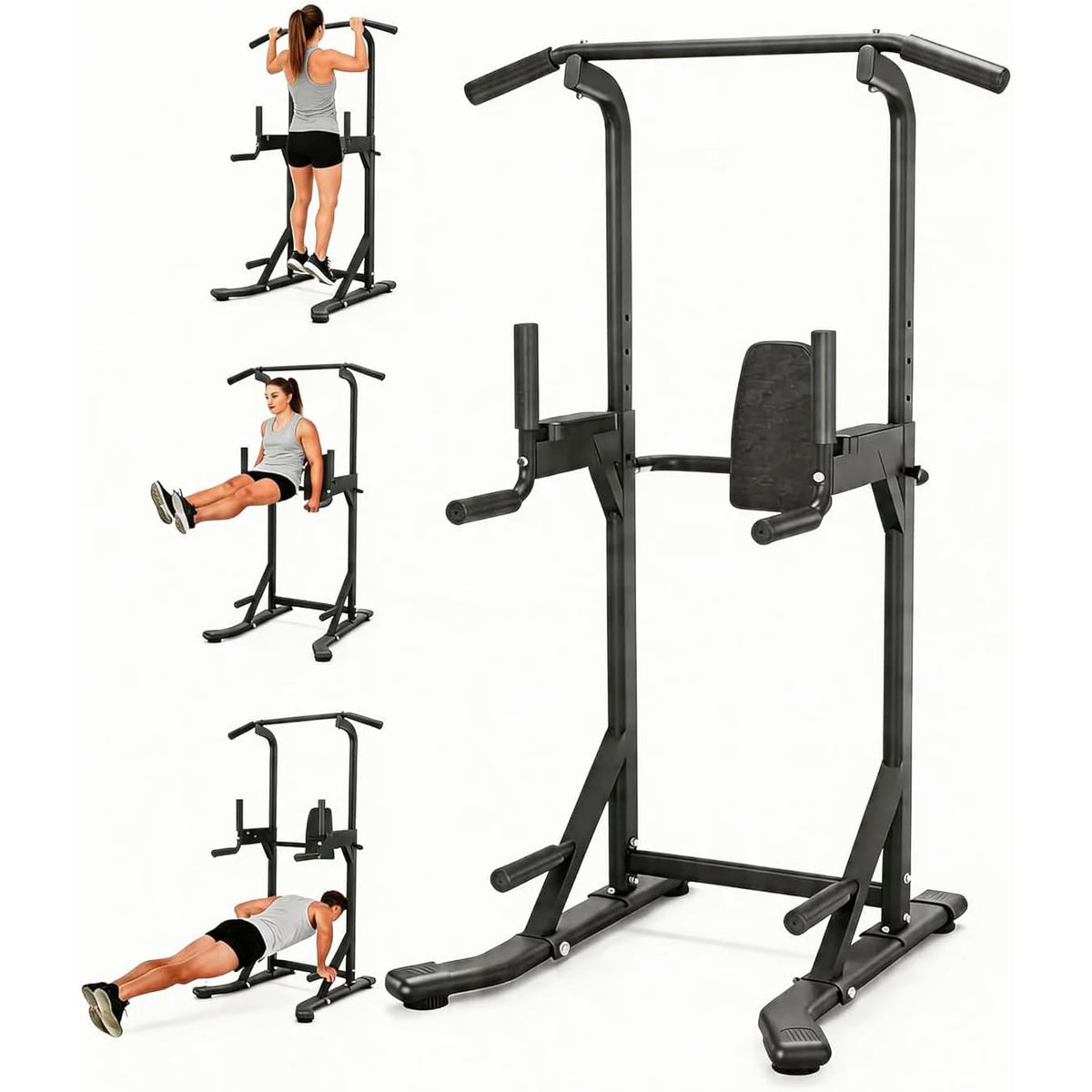 Hmiss Adjustable Power Tower With Dip Station For Home