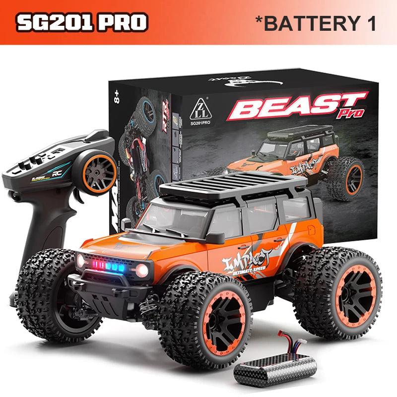 ZNLYRION 4WD RC Truck With Independent Suspension And LED Lights