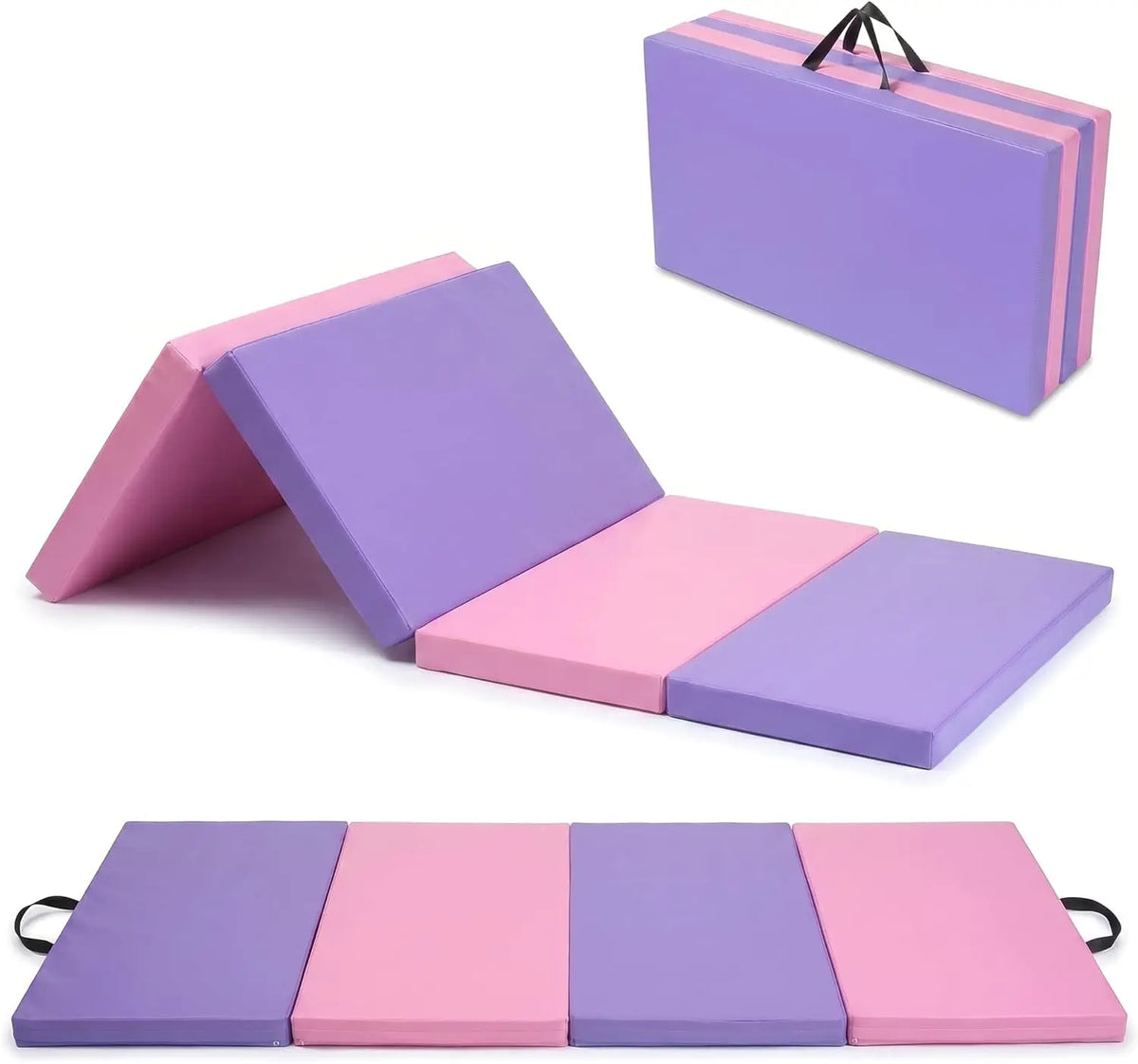 HiMISS Portable Four Fold Gymnastics Mat For Home Training