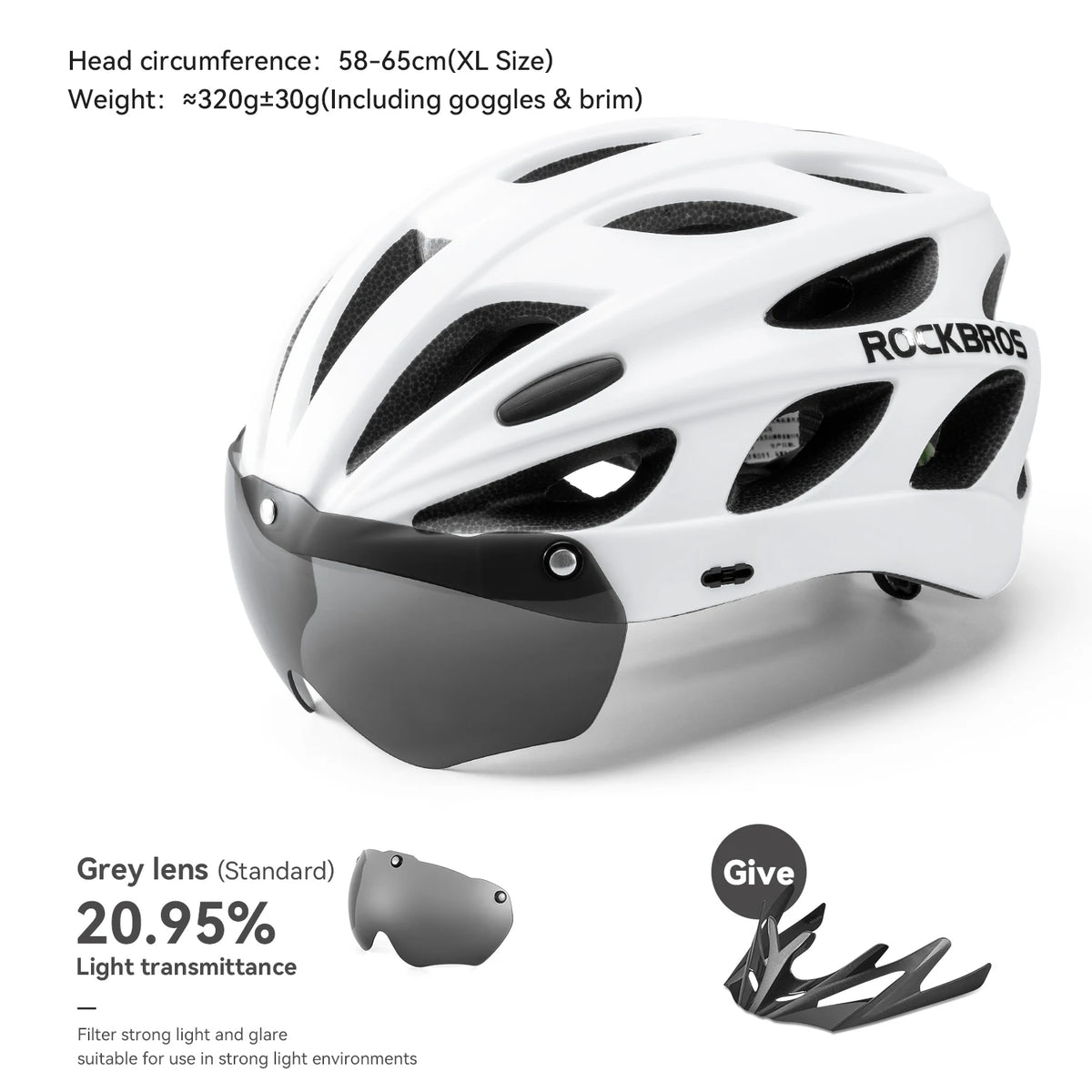 Rockbros Lightweight Cycling Helmet For MTB And Road Bikes