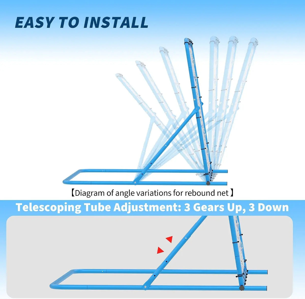 Tacleekii Versatile Pitchback Training Net For Sports Practice