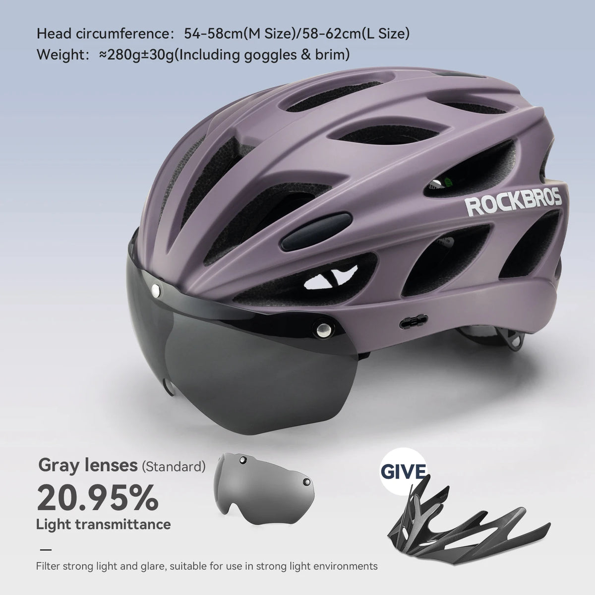 Rockbros Lightweight Cycling Helmet For MTB And Road Bikes