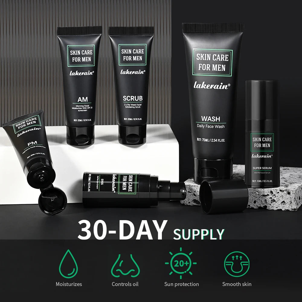 Lakerain Skincare Set SPF20 Oil Control Moisturizing Face Kit