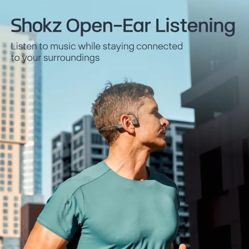 Shokz OpenRun Pro Wireless Sports Earphones Featuring Noise Cancelling Mic