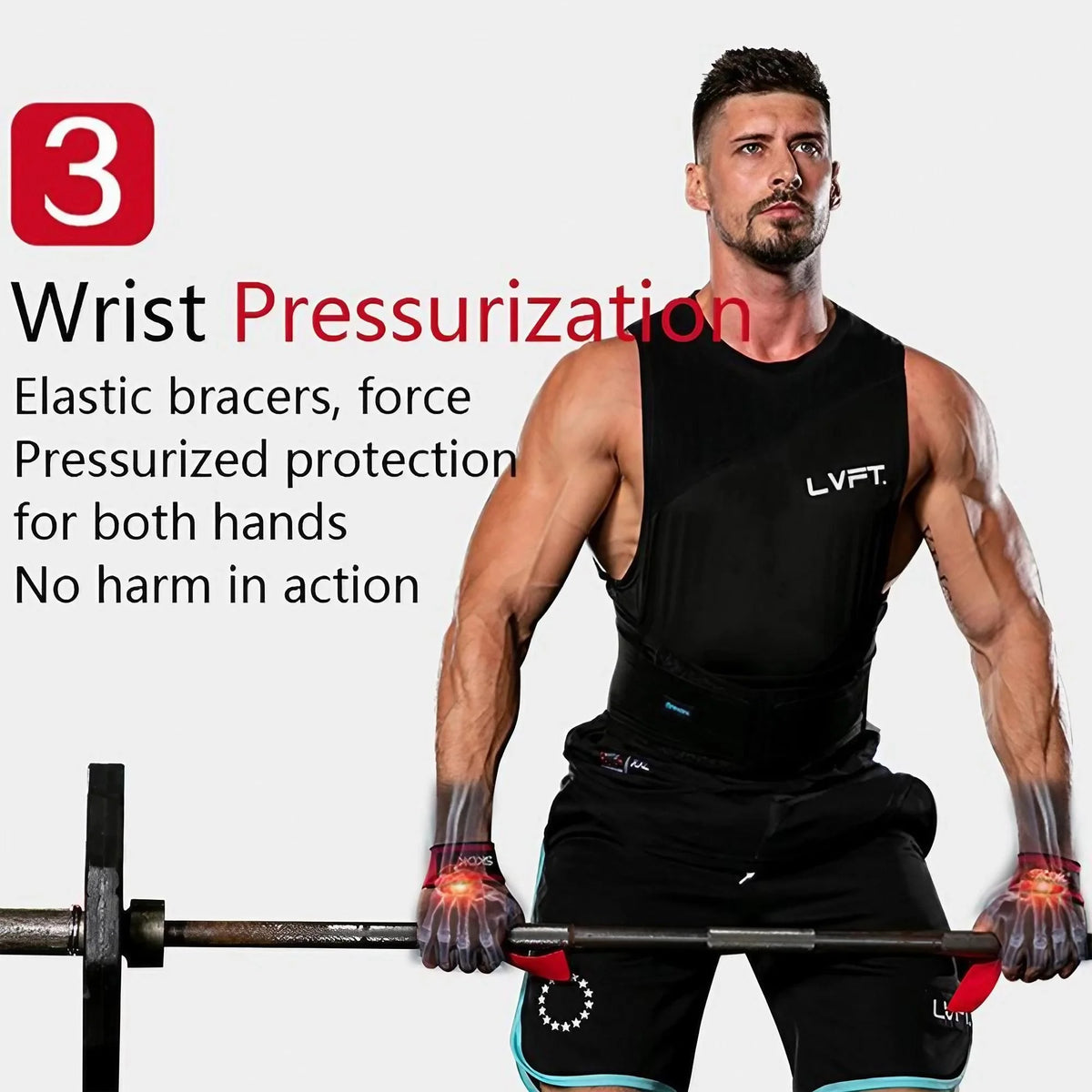 Premium Polyester Weightlifting Wrist Wraps For Gym Training