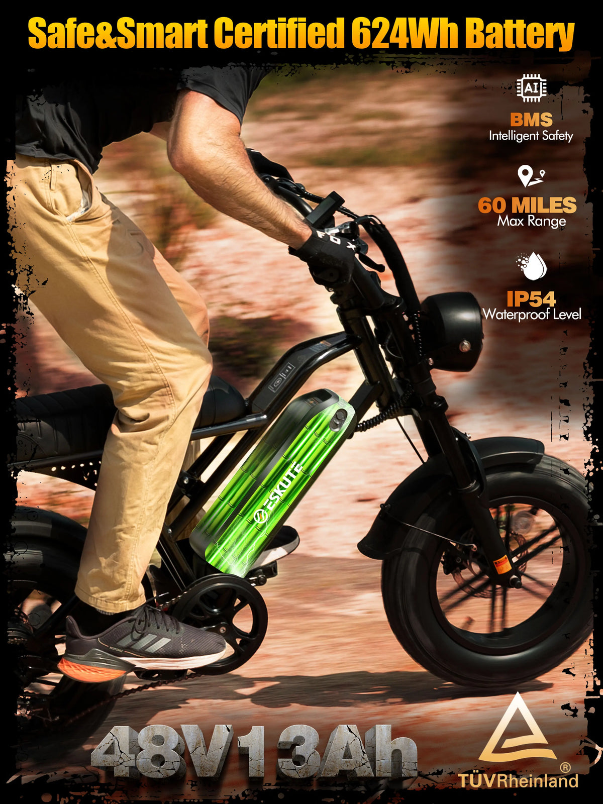 Eskute V100 Electric Dirt Bike For Versatile All Terrain Performance