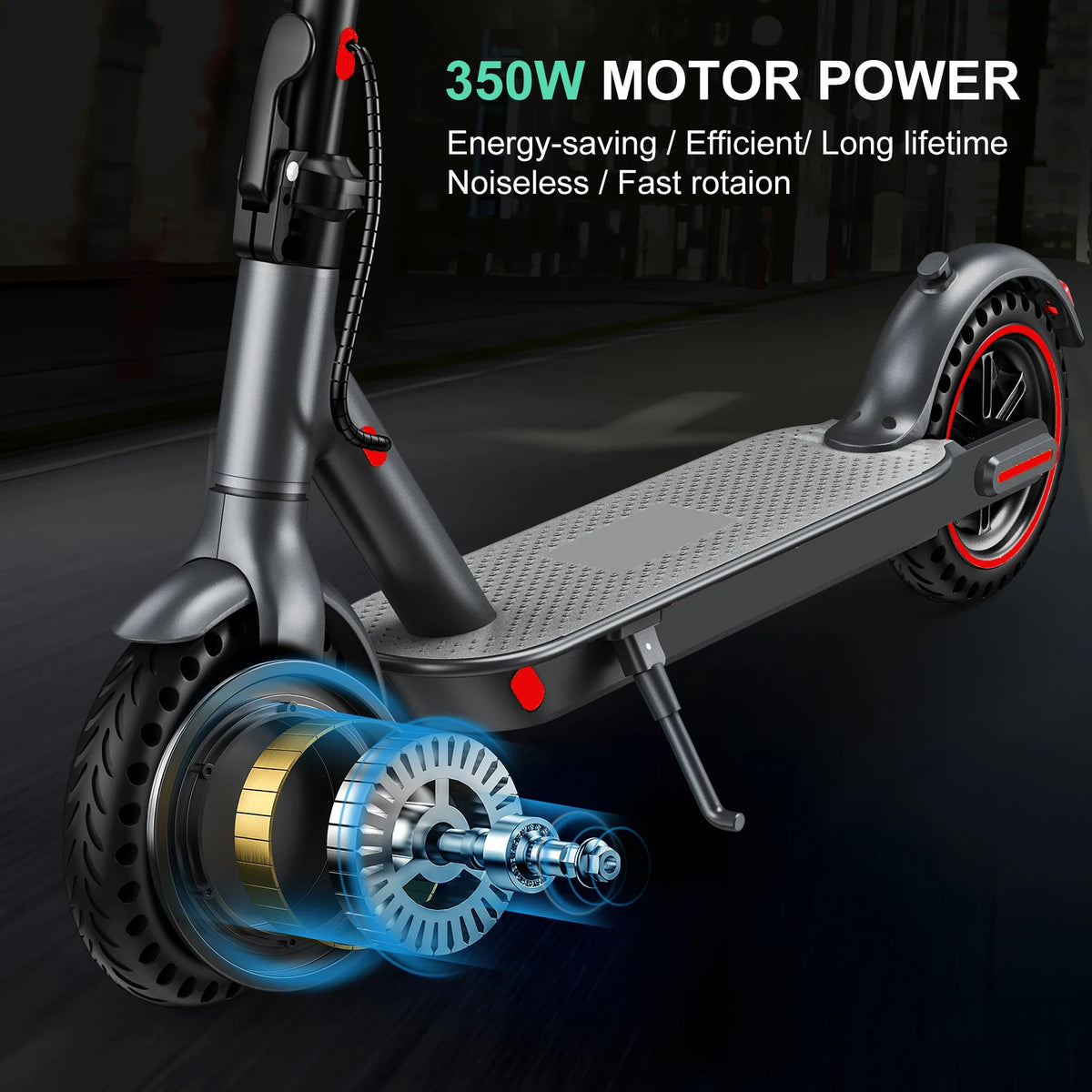 Lightweight Foldable Electric Scooter D8 Pro Portable Dual Brake Commuter
