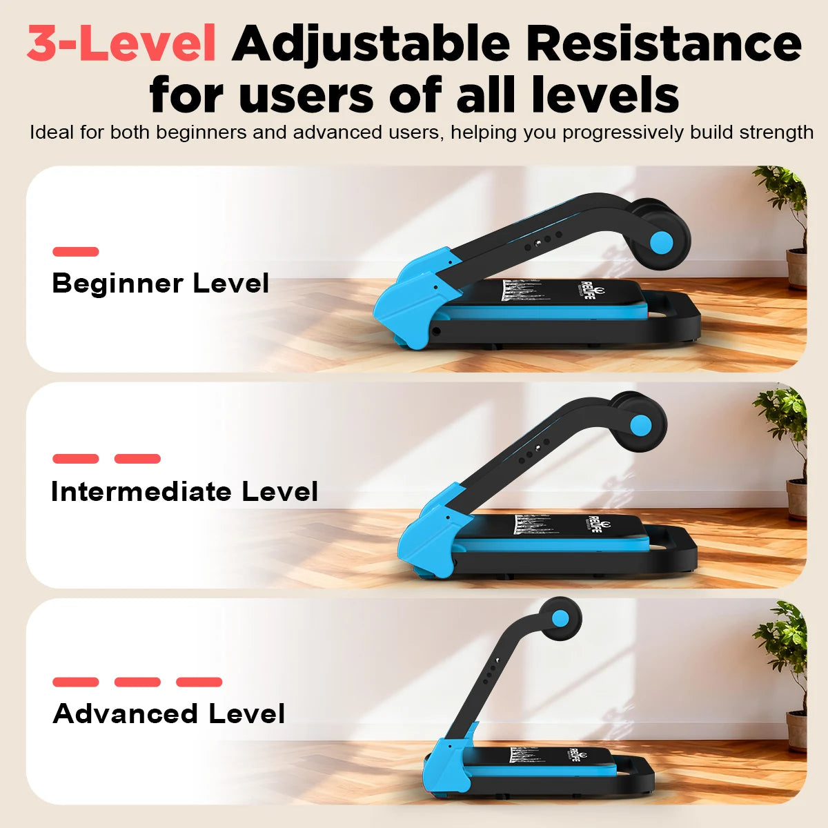 Relife Automatic Rebound Sit Up Machine Foldable Adjustable Core Trainer