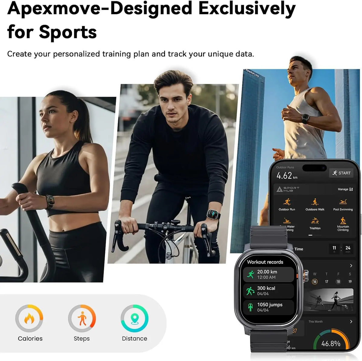 Kospet Pulse Smart Watch With AMOLED Display Bluetooth Calling