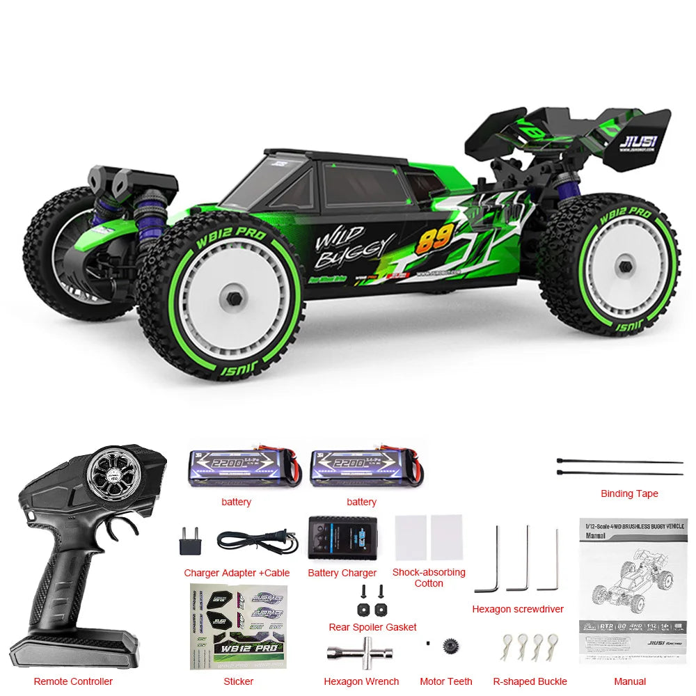 JIUSI WB12 PRO Brushless 4WD RC Car High Speed Racing