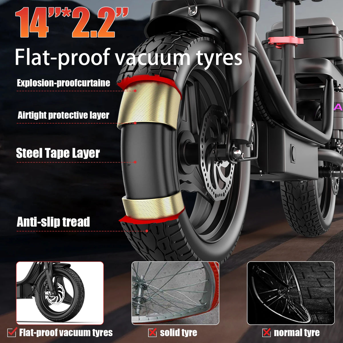 Uplee GQ8 Electric Bike Foldable City Commuter Scooter