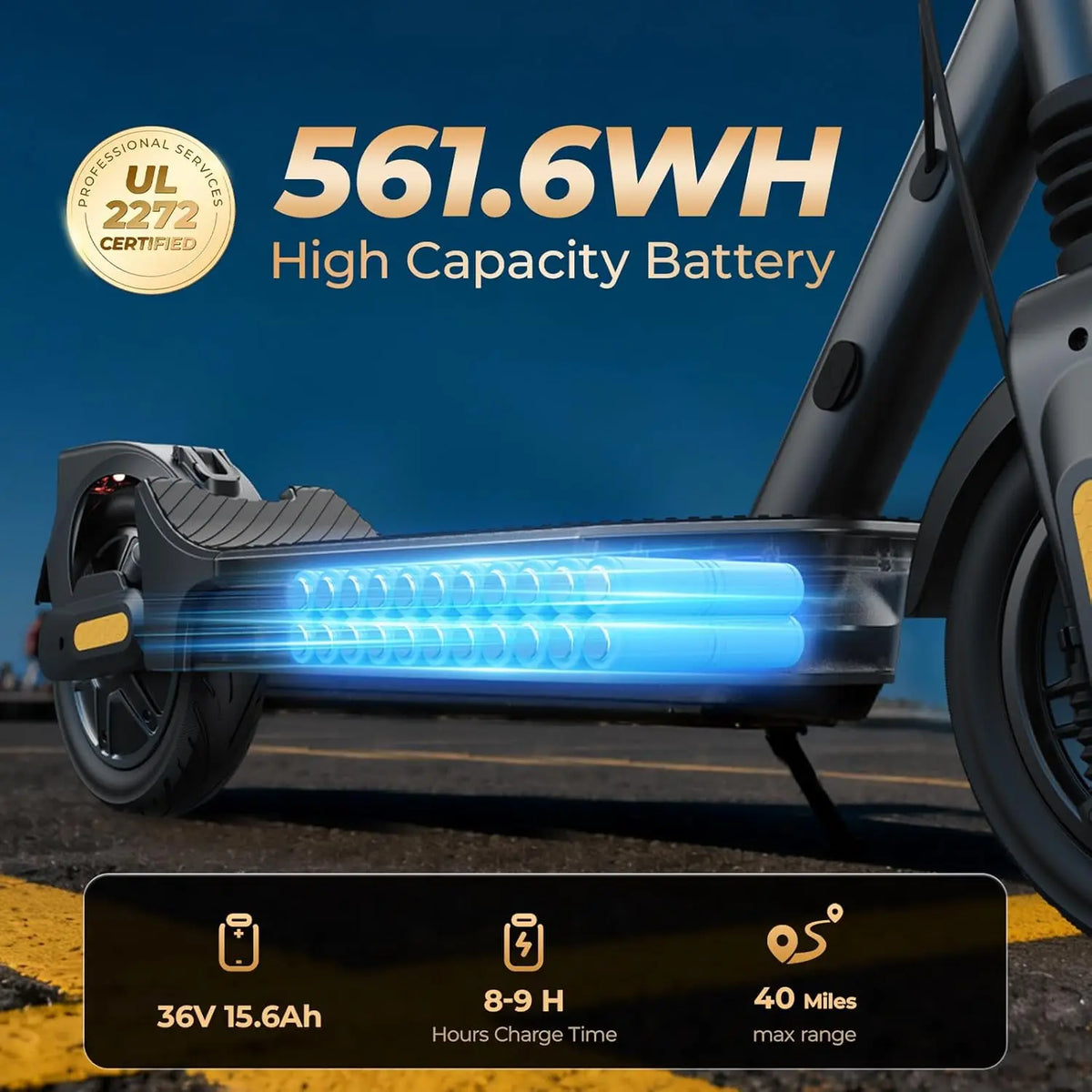 HeroPick 1000W Folding Electric Scooter With Forty Mile Range