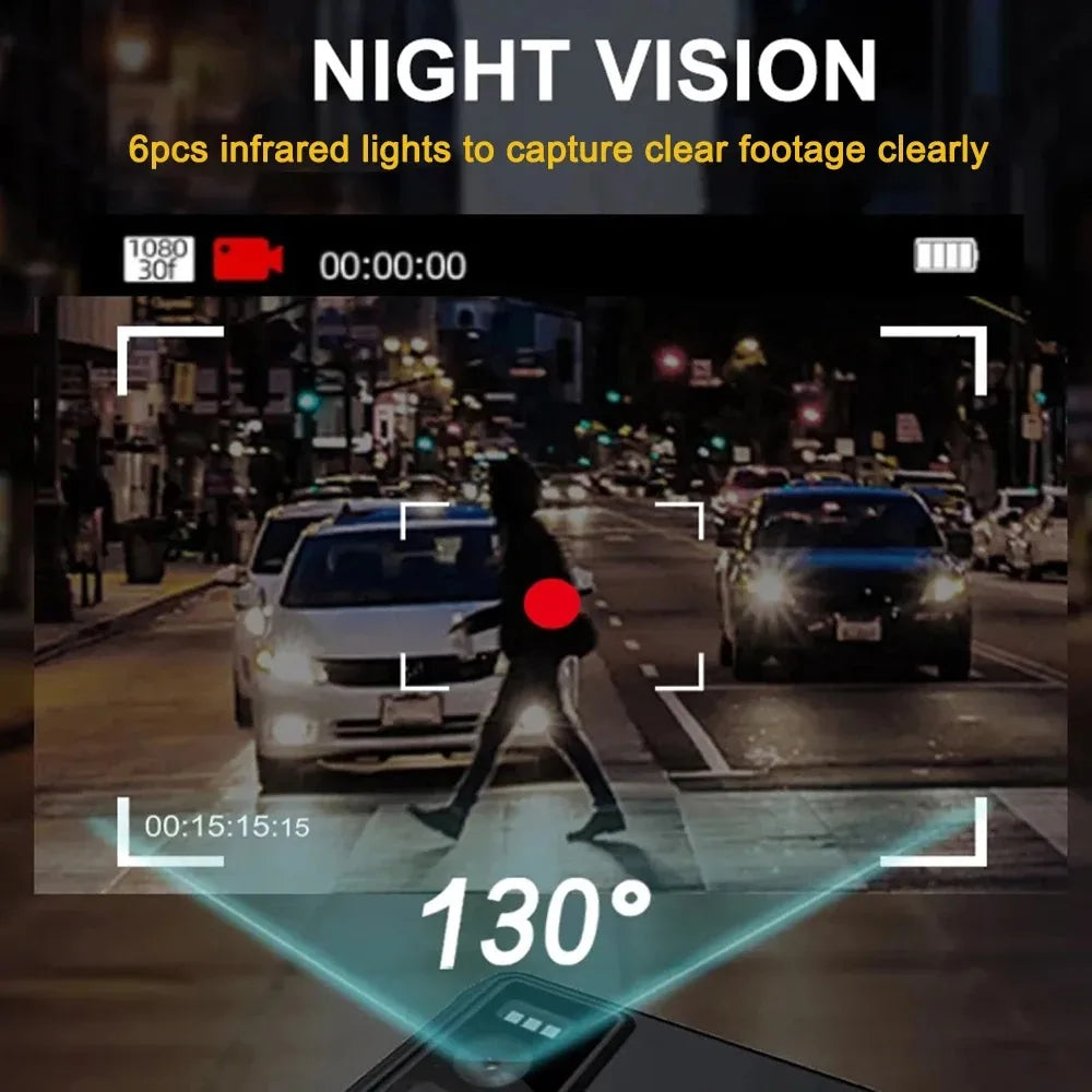 1080P HD WiFi Body Camera With Screen And Night Vision