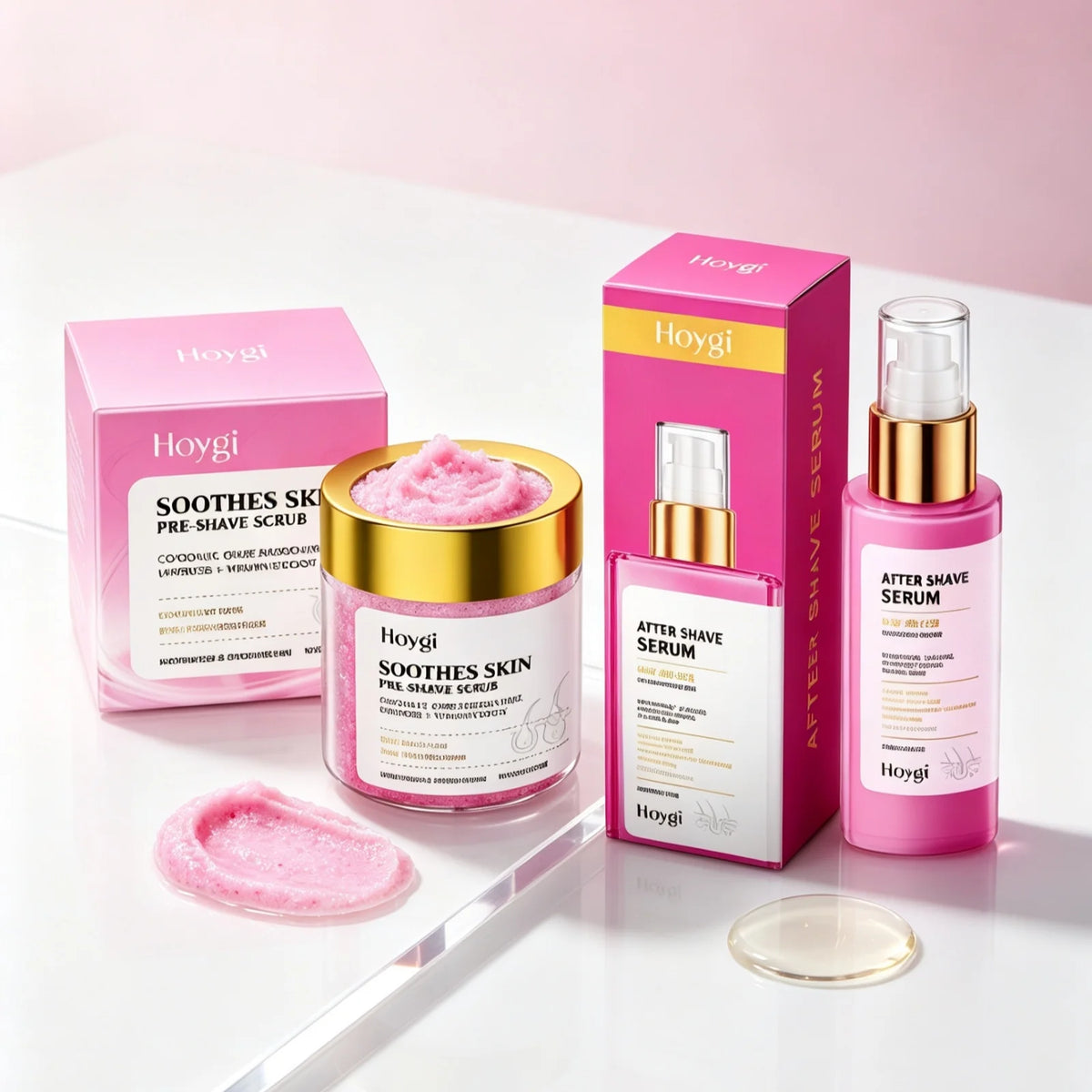 Hoygi Hair Removal Scrub Serum Combo Kit For Smooth Skin