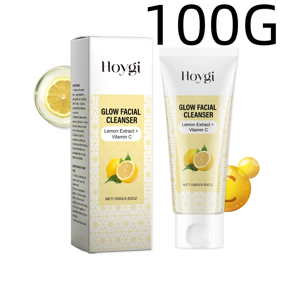 Hoygi Lemon Glow Facial Cleanser For Balanced Radiant Skin
