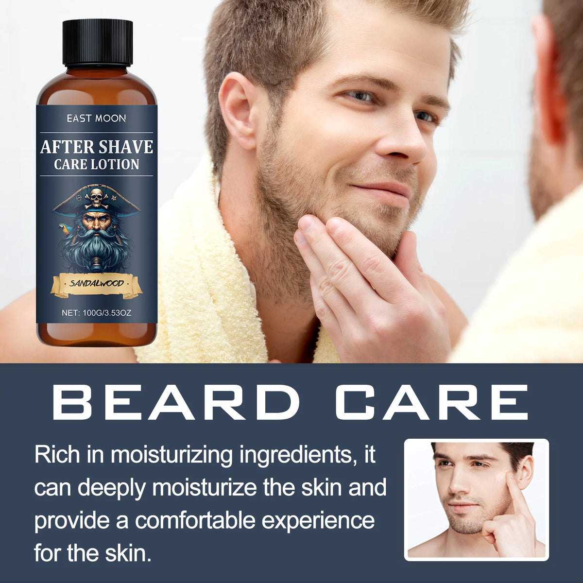 East Moon Soothing After Shave Face Cream For Nourished And Revitalized Skin