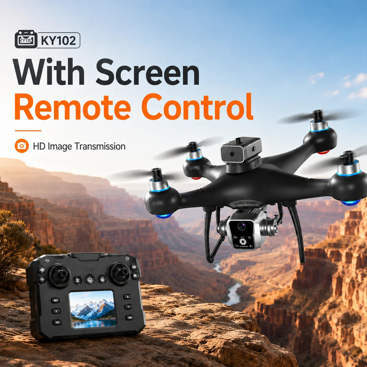 ZNLYRION Brushless Drone With Dual Camera And 360 Obstacle Avoidance