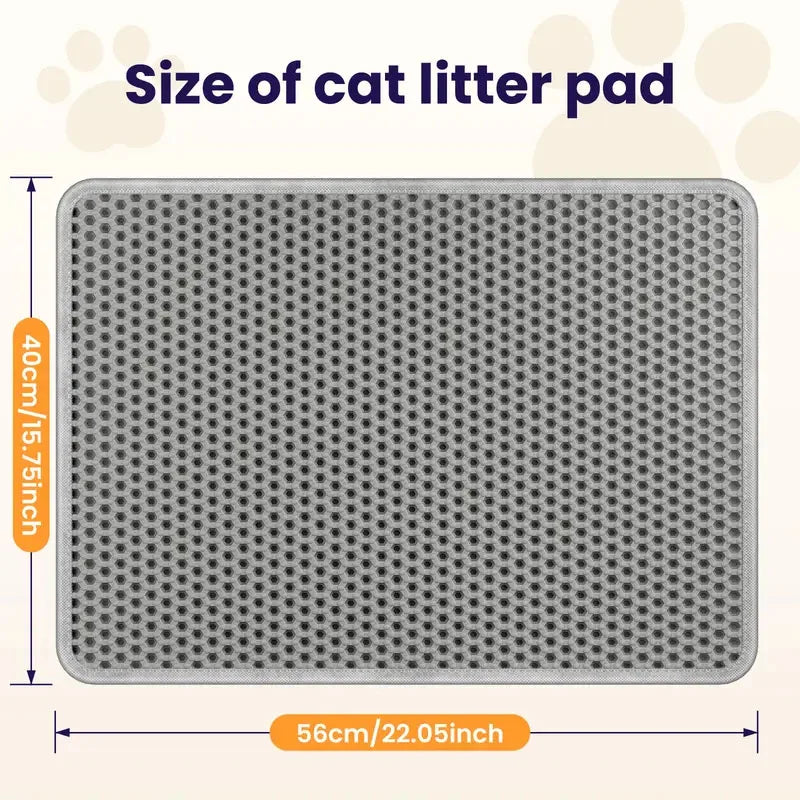 Double Layer Waterproof Foldable Eva Cat Litter Mat