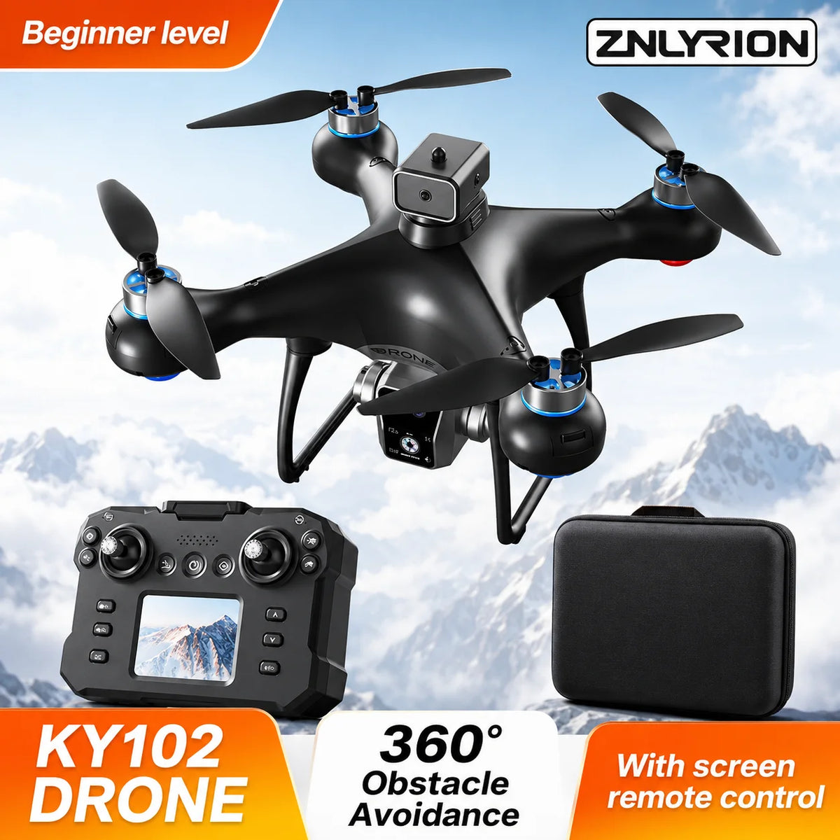 ZNLYRION Brushless Drone With Dual Camera And 360 Obstacle Avoidance
